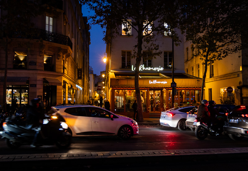 La Rhumerie in Paris at night
